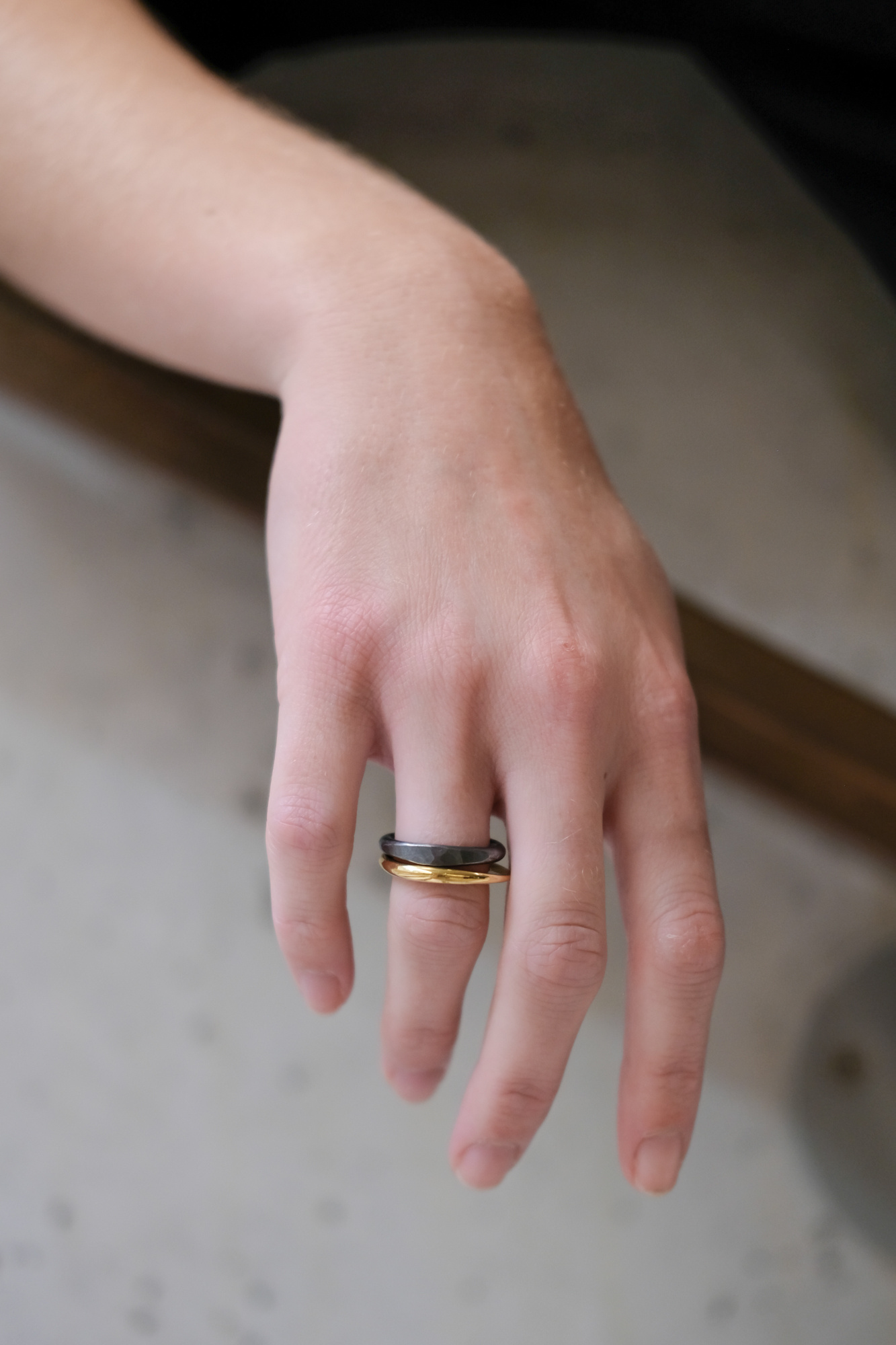 martine viergever life ring silver oxidised
